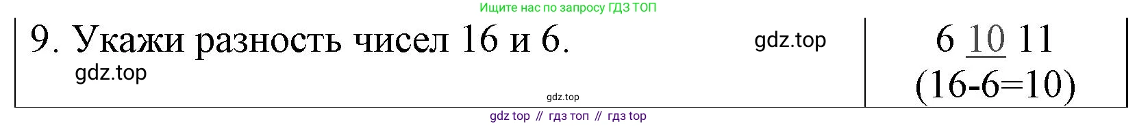Математика, 1 класс Проверочные работы, автор: Волкова Светлана Ивановна, издательство Просвещение, Москва, 2023, белого цвета, страница 40, номер 9, Решение