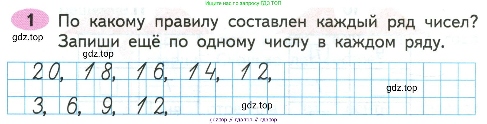 ГДЗ Математика, 2 класс рабочая тетрадь, авторы: Моро Мария Игнатьевна, Волкова К В, издательство Просвещение, Москва, 2023, белого цвета, Часть 1, страница 3, номер 1, Условие
