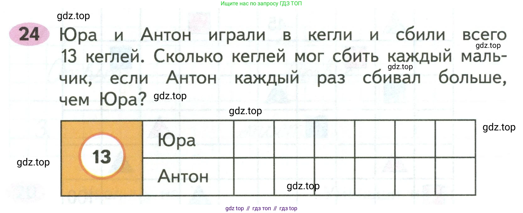 ГДЗ Математика, 2 класс рабочая тетрадь, авторы: Моро Мария Игнатьевна, Волкова К В, издательство Просвещение, Москва, 2023, белого цвета, Часть 1, страница 12, номер 24, Условие