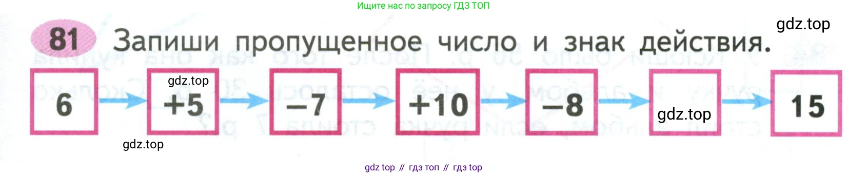 ГДЗ Математика, 2 класс рабочая тетрадь, авторы: Моро Мария Игнатьевна, Волкова К В, издательство Просвещение, Москва, 2023, белого цвета, Часть 1, страница 55, номер 81, Условие