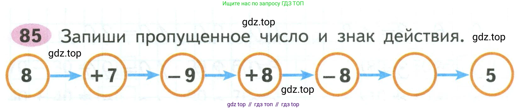 ГДЗ Математика, 2 класс рабочая тетрадь, авторы: Моро Мария Игнатьевна, Волкова К В, издательство Просвещение, Москва, 2023, белого цвета, Часть 1, страница 56, номер 85, Условие