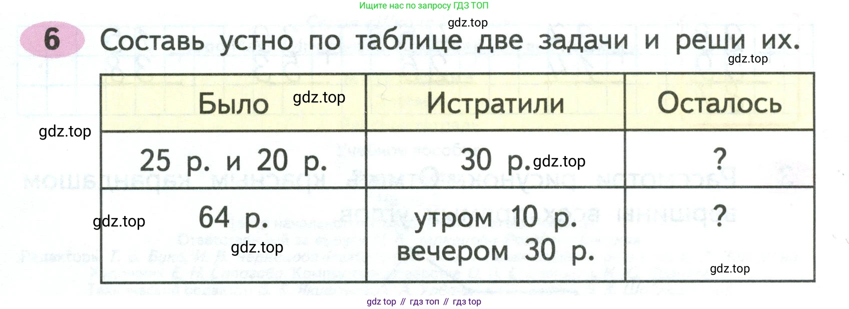 ГДЗ Математика, 2 класс рабочая тетрадь, авторы: Моро Мария Игнатьевна, Волкова К В, издательство Просвещение, Москва, 2023, белого цвета, Часть 2, страница 4, номер 6, Условие