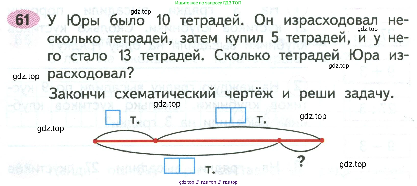 ГДЗ Математика, 2 класс рабочая тетрадь, авторы: Моро Мария Игнатьевна, Волкова К В, издательство Просвещение, Москва, 2023, белого цвета, Часть 2, страница 41, номер 61, Условие