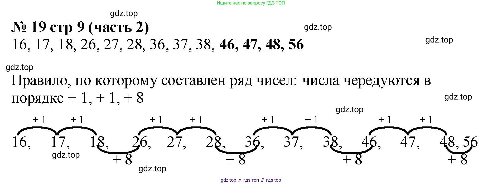 ГДЗ Математика, 2 класс рабочая тетрадь, авторы: Моро Мария Игнатьевна, Волкова К В, издательство Просвещение, Москва, 2023, белого цвета, Часть 2, страница 9, номер 19, Решение