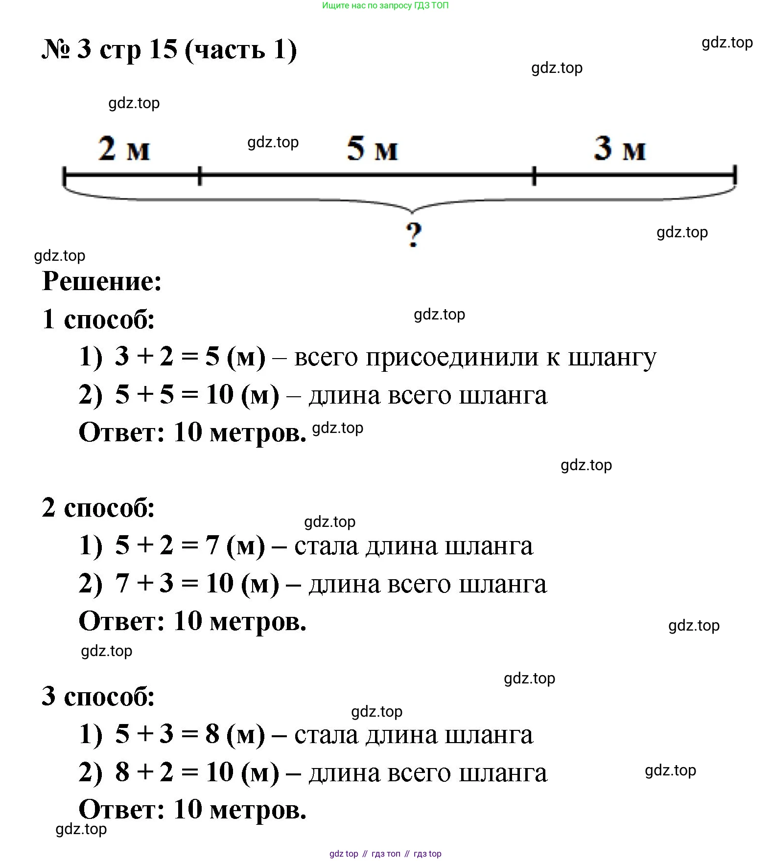 Математика, 2 класс Учебник, авторы: Моро Мария Игнатьевна, Бантова Мария Александровна, Бельтюкова Галина Васильевна, Волкова Светлана Ивановна, Степанова Светлана Вячеславовна, издательство Просвещение, Москва, 2023, белого цвета, Часть 1, страница 15, номер 3, Решение