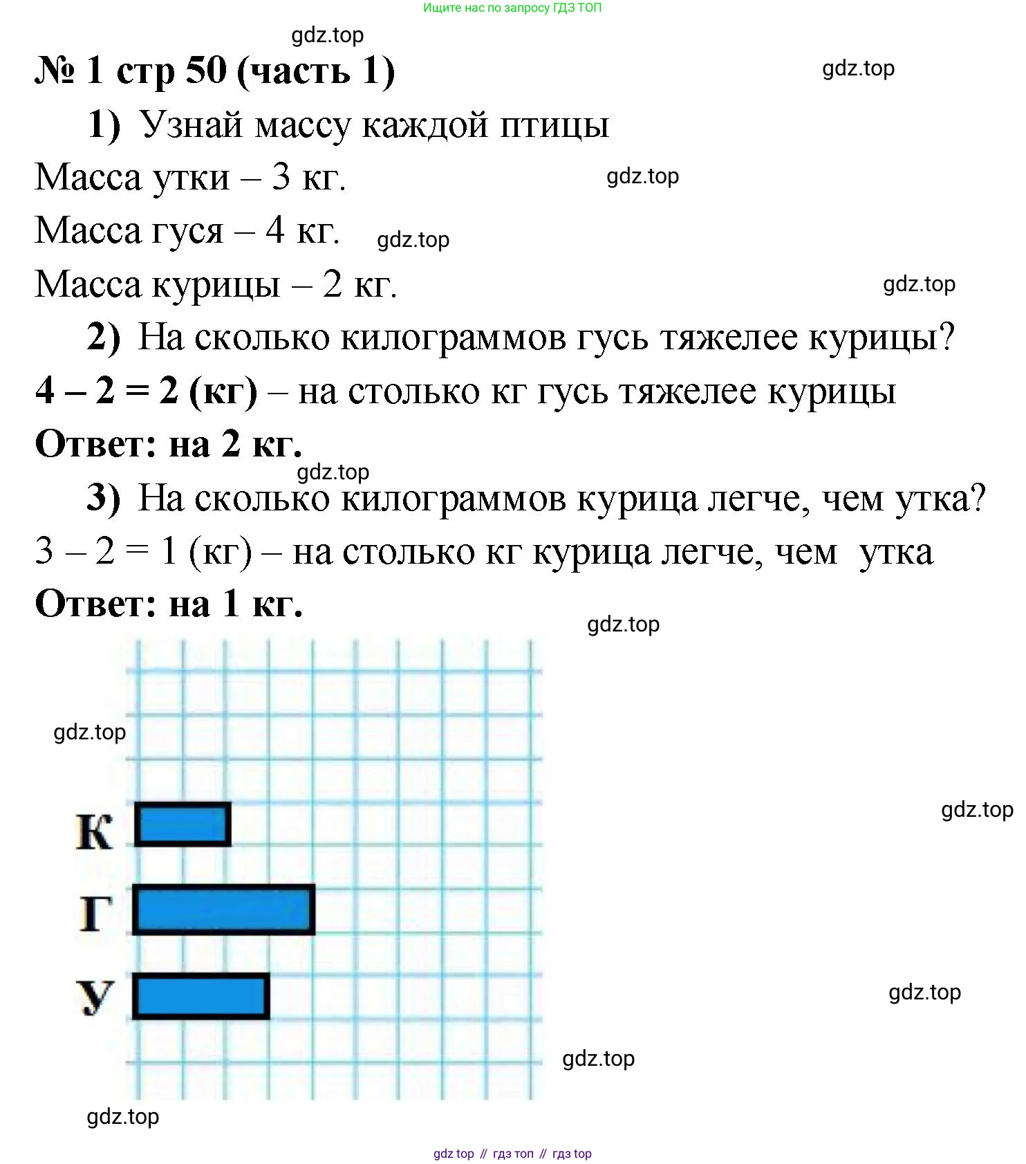 Математика, 2 класс Учебник, авторы: Моро Мария Игнатьевна, Бантова Мария Александровна, Бельтюкова Галина Васильевна, Волкова Светлана Ивановна, Степанова Светлана Вячеславовна, издательство Просвещение, Москва, 2023, белого цвета, Часть 1, страница 50, номер 1, Решение