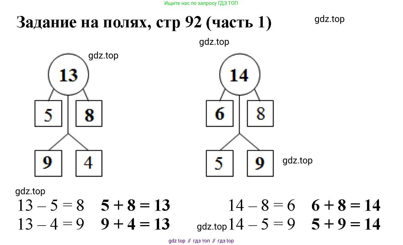 Математика, 2 класс Учебник, авторы: Моро Мария Игнатьевна, Бантова Мария Александровна, Бельтюкова Галина Васильевна, Волкова Светлана Ивановна, Степанова Светлана Вячеславовна, издательство Просвещение, Москва, 2023, белого цвета, Часть 1, страница 92, Решение
