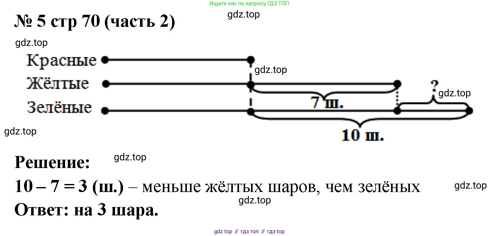 Математика, 2 класс Учебник, авторы: Моро Мария Игнатьевна, Бантова Мария Александровна, Бельтюкова Галина Васильевна, Волкова Светлана Ивановна, Степанова Светлана Вячеславовна, издательство Просвещение, Москва, 2023, белого цвета, Часть 2, страница 70, номер 5, Решение