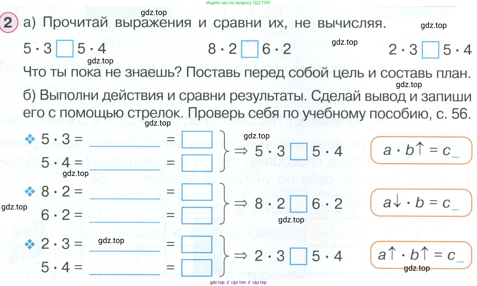 ГДЗ Математика, 2 класс рабочая тетрадь, автор: Петерсон Людмила Георгиевна, издательство Просвещение, Москва, 2023, голубого цвета, Часть 2, страница 33, номер 2, Условие