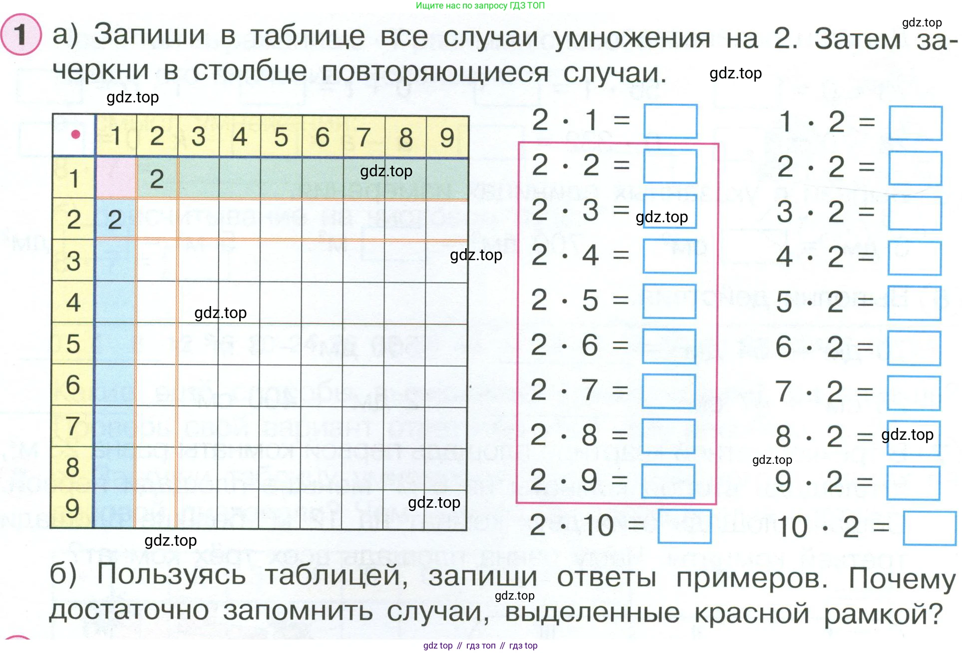 ГДЗ Математика, 2 класс рабочая тетрадь, автор: Петерсон Людмила Георгиевна, издательство Просвещение, Москва, 2023, голубого цвета, Часть 2, страница 40, номер 1, Условие