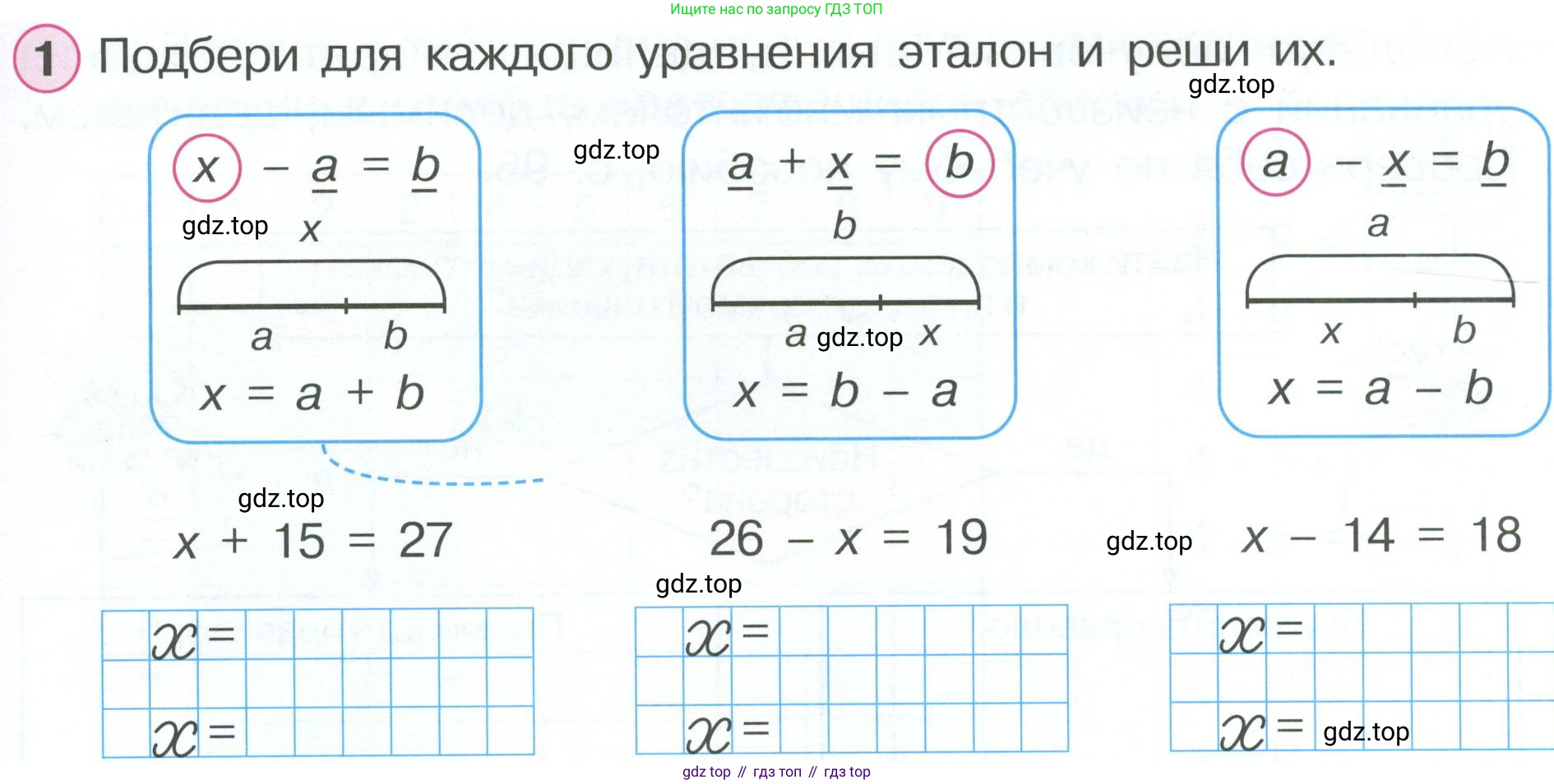 ГДЗ Математика, 2 класс рабочая тетрадь, автор: Петерсон Людмила Георгиевна, издательство Просвещение, Москва, 2023, голубого цвета, Часть 2, страница 57, номер 1, Условие