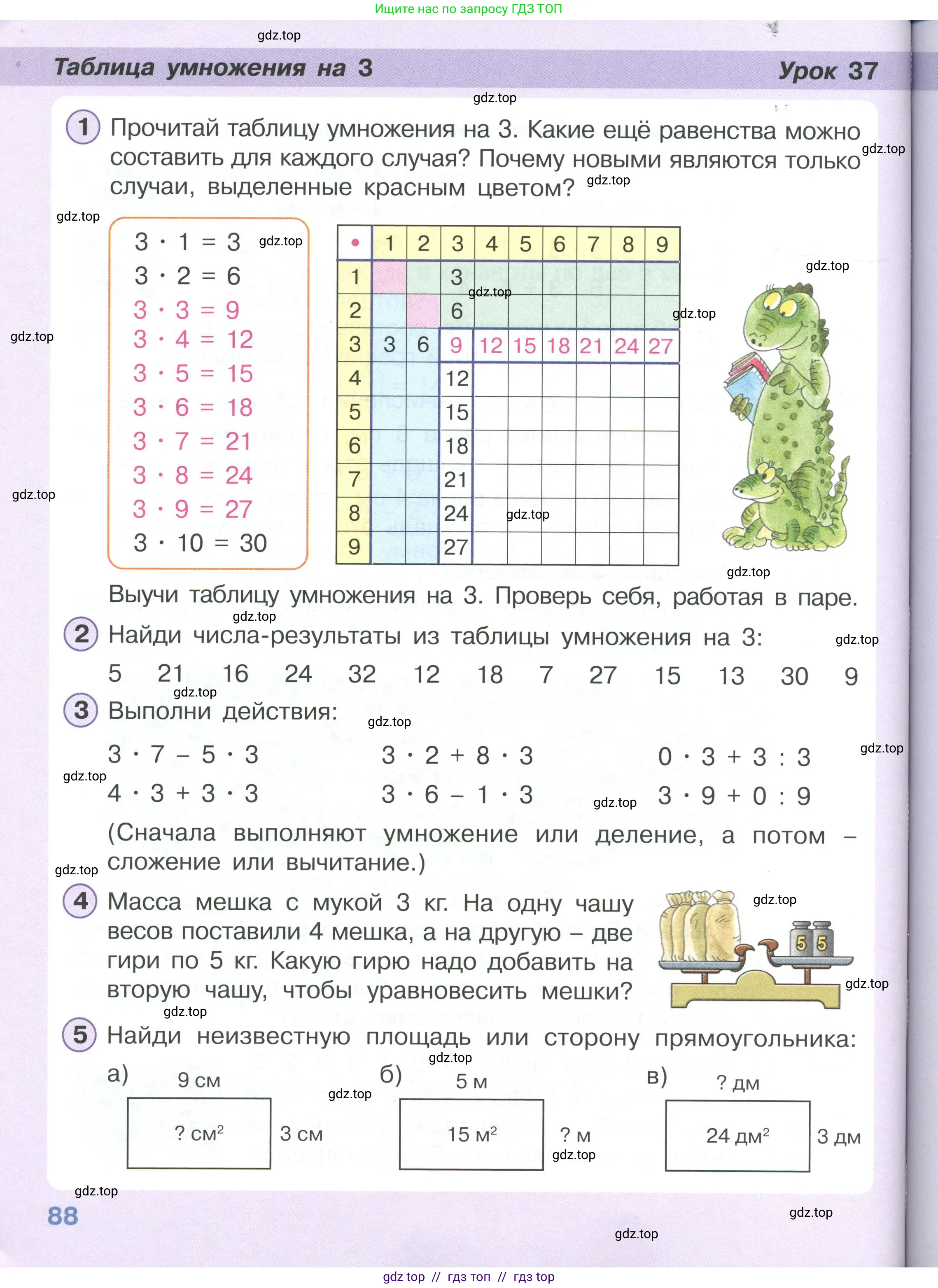 Математика, 2 класс Учебник, автор: Петерсон Людмила Георгиевна, издательство Просвещение, Москва, 2024, голубого цвета, Часть 2, страница 88