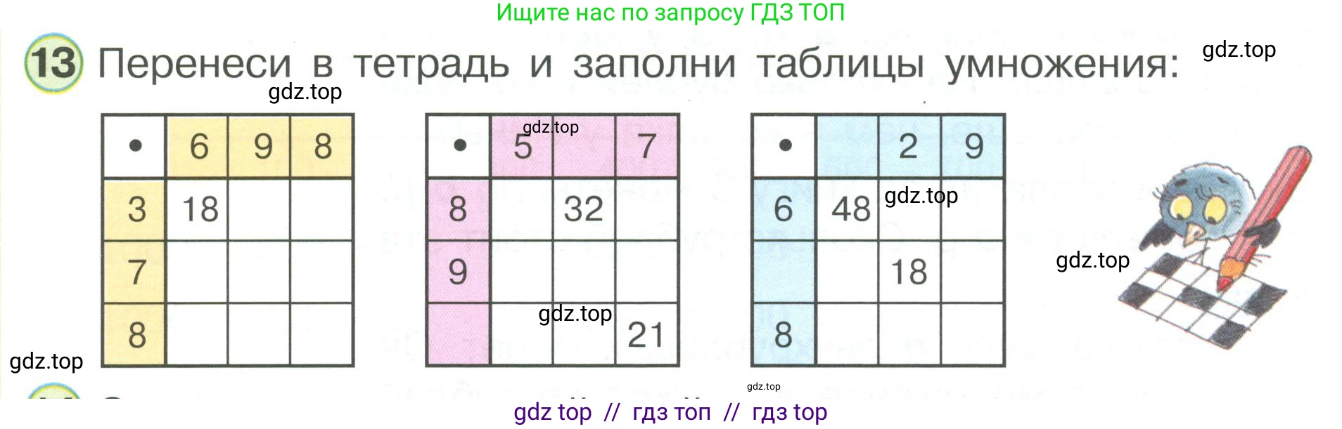 Математика, 2 класс Учебник, автор: Петерсон Людмила Георгиевна, издательство Просвещение, Москва, 2024, голубого цвета, Часть 3, страница 36, номер 13, Условие