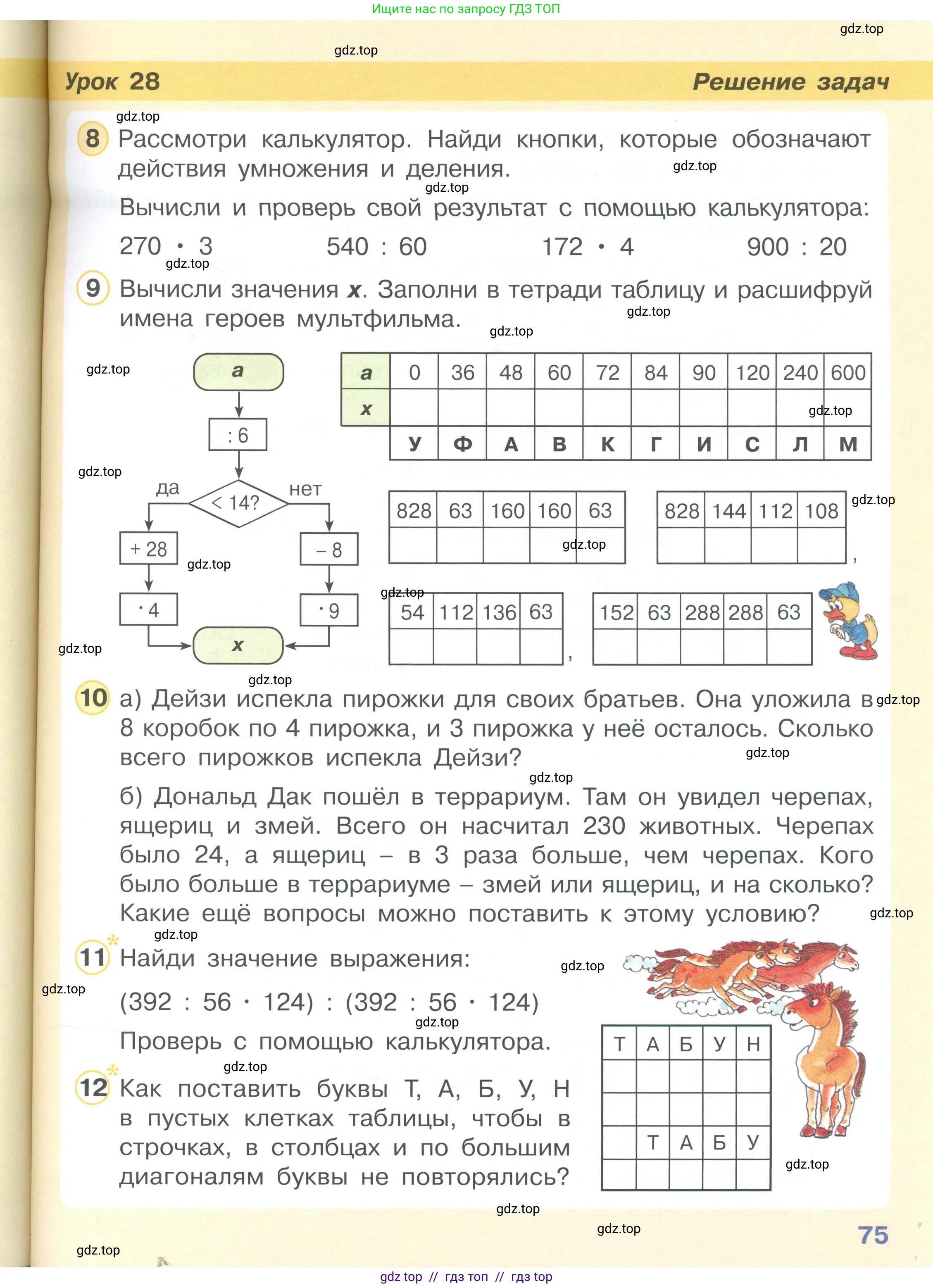 Математика, 2 класс Учебник, автор: Петерсон Людмила Георгиевна, издательство Просвещение, Москва, 2024, голубого цвета, Часть 3, страница 75