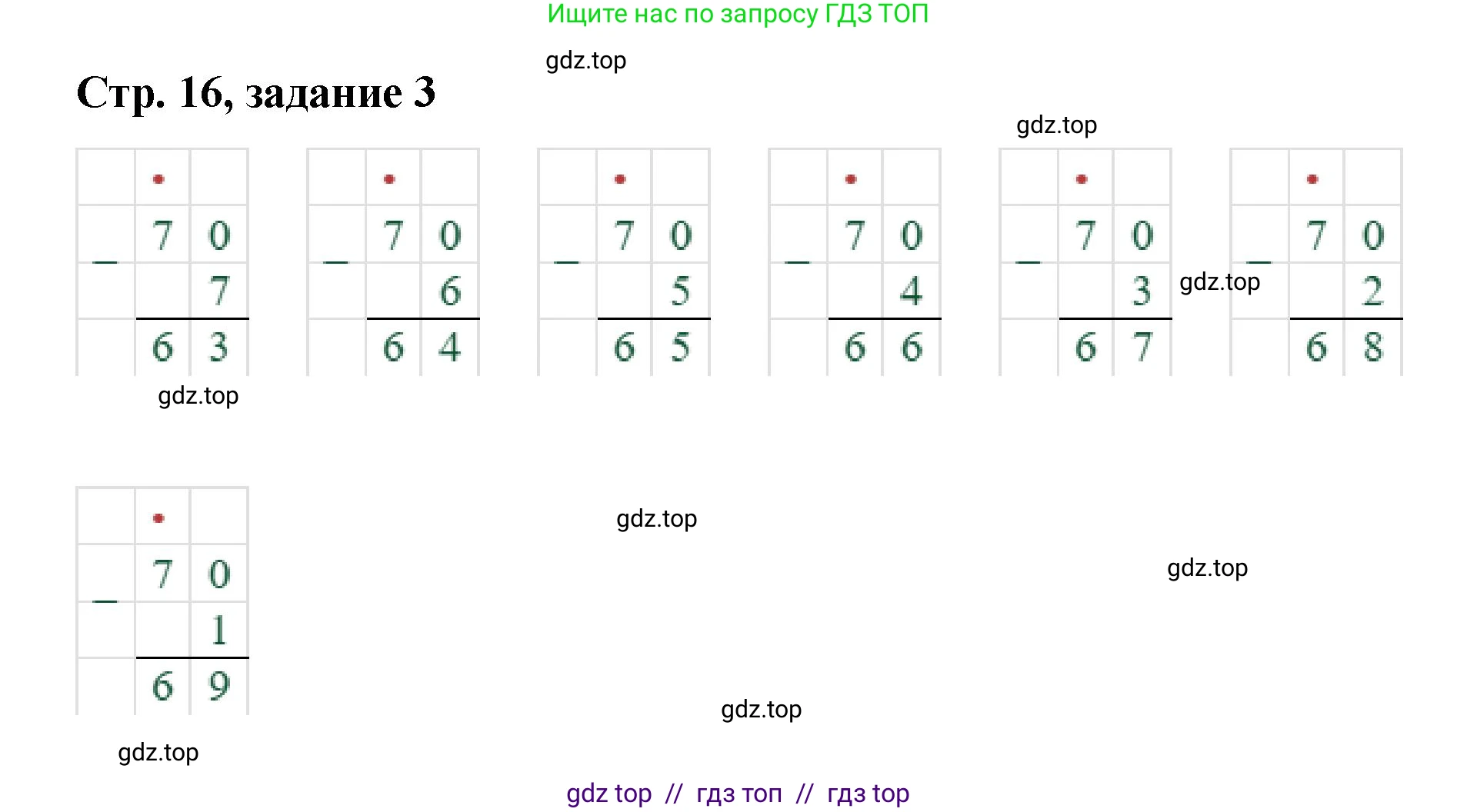 Математика, 2 класс Учебник, автор: Петерсон Людмила Георгиевна, издательство Просвещение, Москва, 2024, голубого цвета, Часть 1, страница 16, номер 3, Решение
