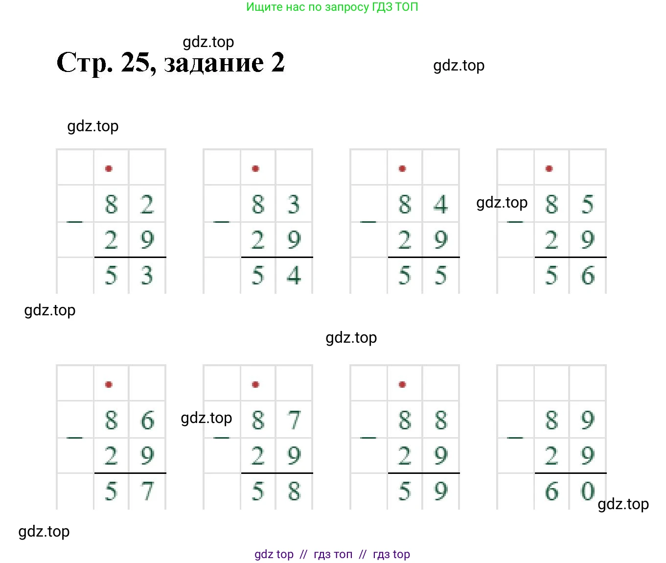 Математика, 2 класс Учебник, автор: Петерсон Людмила Георгиевна, издательство Просвещение, Москва, 2024, голубого цвета, Часть 1, страница 25, номер 2, Решение