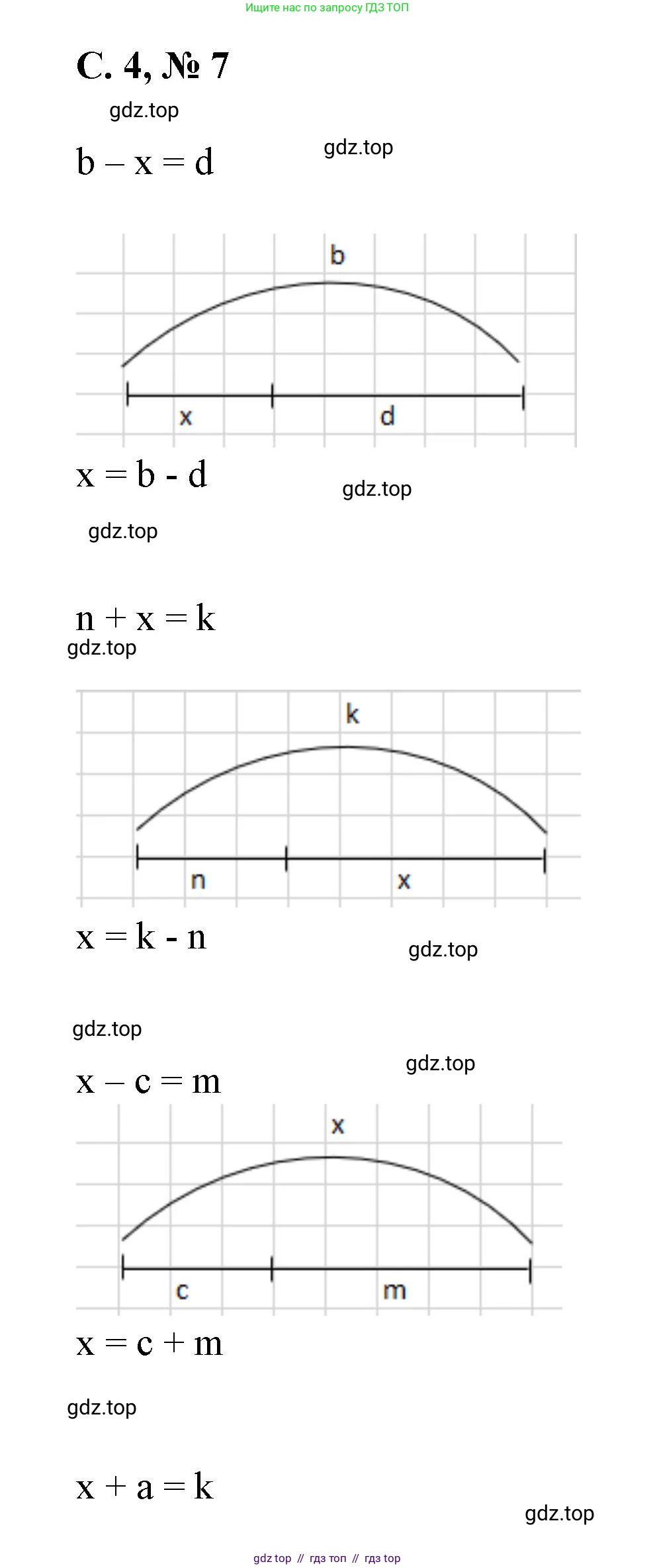 Математика, 2 класс Учебник, автор: Петерсон Людмила Георгиевна, издательство Просвещение, Москва, 2024, голубого цвета, Часть 2, страница 4, номер 7, Решение