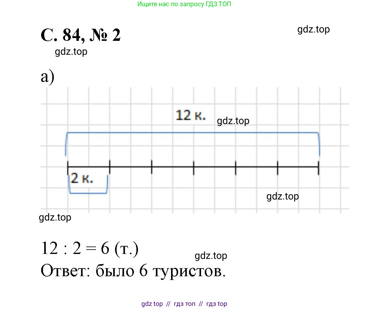 Математика, 2 класс Учебник, автор: Петерсон Людмила Георгиевна, издательство Просвещение, Москва, 2024, голубого цвета, Часть 2, страница 84, номер 2, Решение