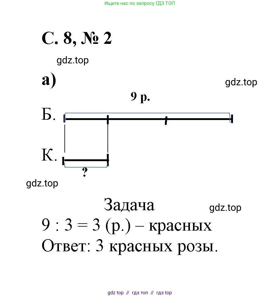 Математика, 2 класс Учебник, автор: Петерсон Людмила Георгиевна, издательство Просвещение, Москва, 2024, голубого цвета, Часть 3, страница 8, номер 2, Решение