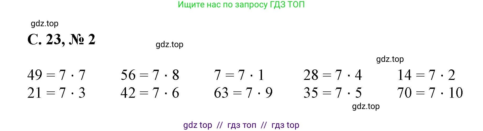 Математика, 2 класс Учебник, автор: Петерсон Людмила Георгиевна, издательство Просвещение, Москва, 2024, голубого цвета, Часть 3, страница 23, номер 2, Решение