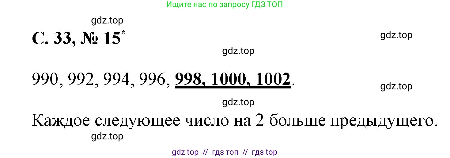 Математика, 2 класс Учебник, автор: Петерсон Людмила Георгиевна, издательство Просвещение, Москва, 2024, голубого цвета, Часть 3, страница 33, номер 15, Решение