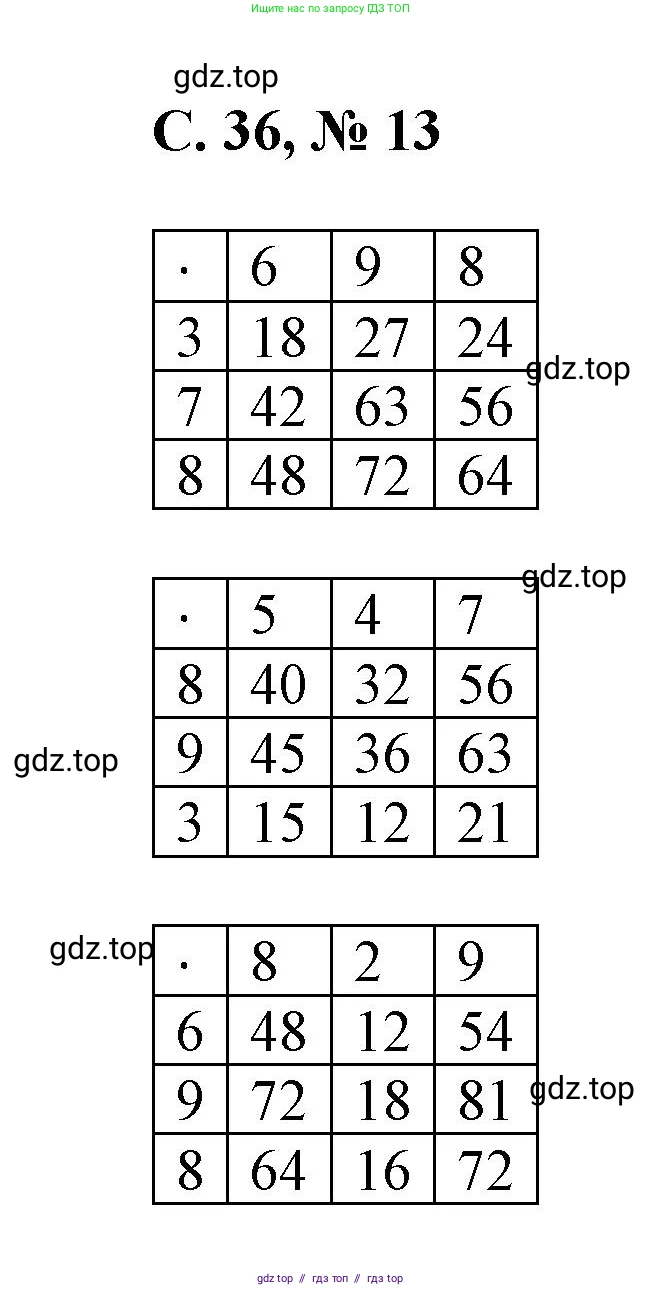Математика, 2 класс Учебник, автор: Петерсон Людмила Георгиевна, издательство Просвещение, Москва, 2024, голубого цвета, Часть 3, страница 36, номер 13, Решение