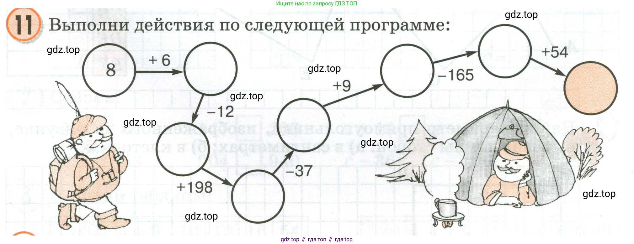 Математика, 2 класс учебное пособие - тетрадь, автор: Петерсон Людмила Георгиевна, издательство Просвещение, Москва, 2023, голубого цвета, Часть 2, страница 15, номер 11, Условие 2020-2022