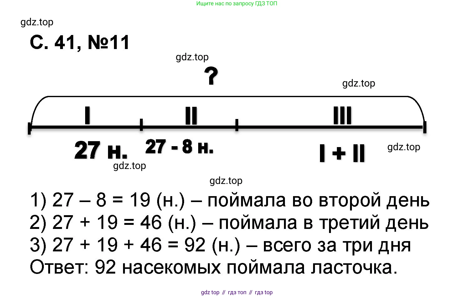 Математика, 2 класс учебное пособие - тетрадь, автор: Петерсон Людмила Георгиевна, издательство Просвещение, Москва, 2023, голубого цвета, Часть 1, страница 41, номер 11, Решение 2020-2022