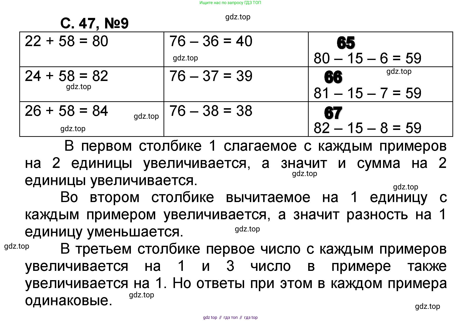 Математика, 2 класс учебное пособие - тетрадь, автор: Петерсон Людмила Георгиевна, издательство Просвещение, Москва, 2023, голубого цвета, Часть 1, страница 47, номер 9, Решение 2020-2022