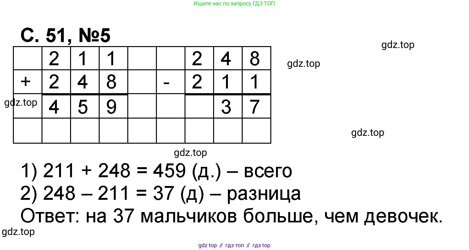 Математика, 2 класс учебное пособие - тетрадь, автор: Петерсон Людмила Георгиевна, издательство Просвещение, Москва, 2023, голубого цвета, Часть 1, страница 51, номер 5, Решение 2020-2022