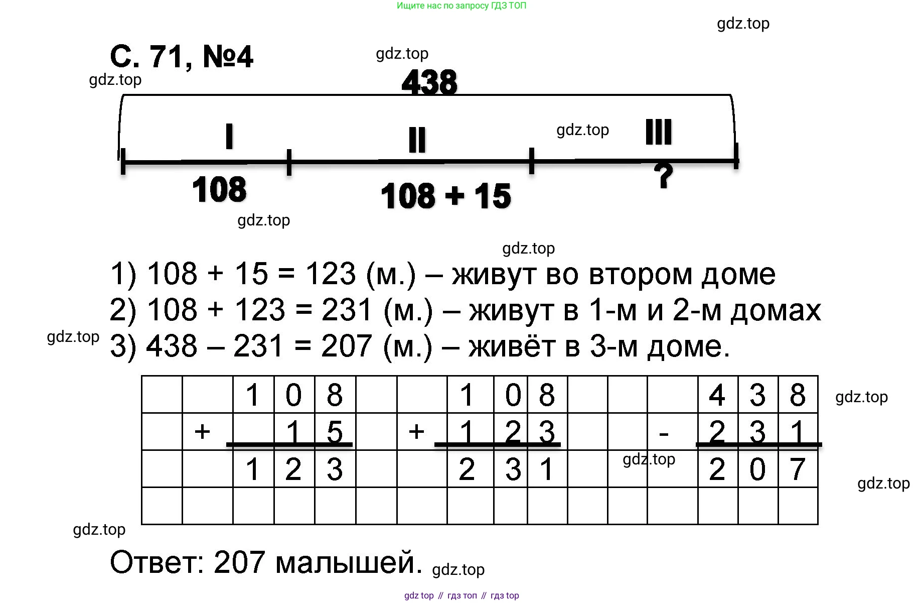 Математика, 2 класс учебное пособие - тетрадь, автор: Петерсон Людмила Георгиевна, издательство Просвещение, Москва, 2023, голубого цвета, Часть 1, страница 71, номер 4, Решение 2020-2022