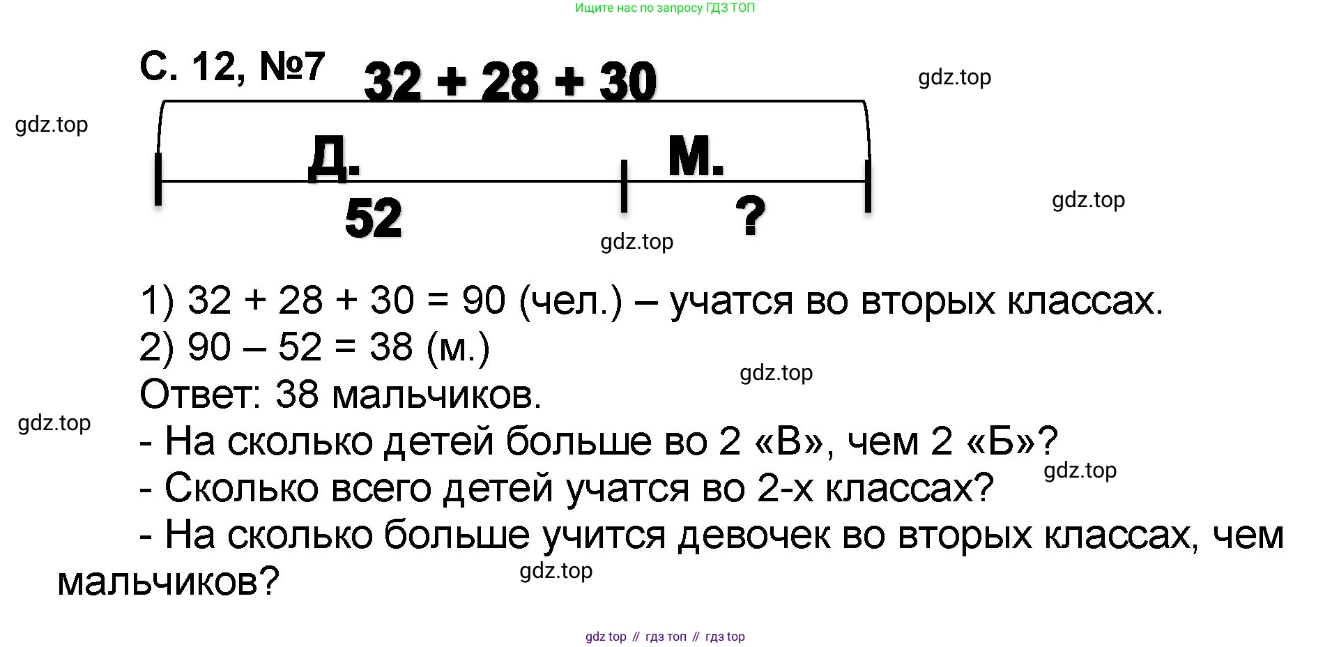 Математика, 2 класс учебное пособие - тетрадь, автор: Петерсон Людмила Георгиевна, издательство Просвещение, Москва, 2023, голубого цвета, Часть 2, страница 12, номер 7, Решение 2020-2022