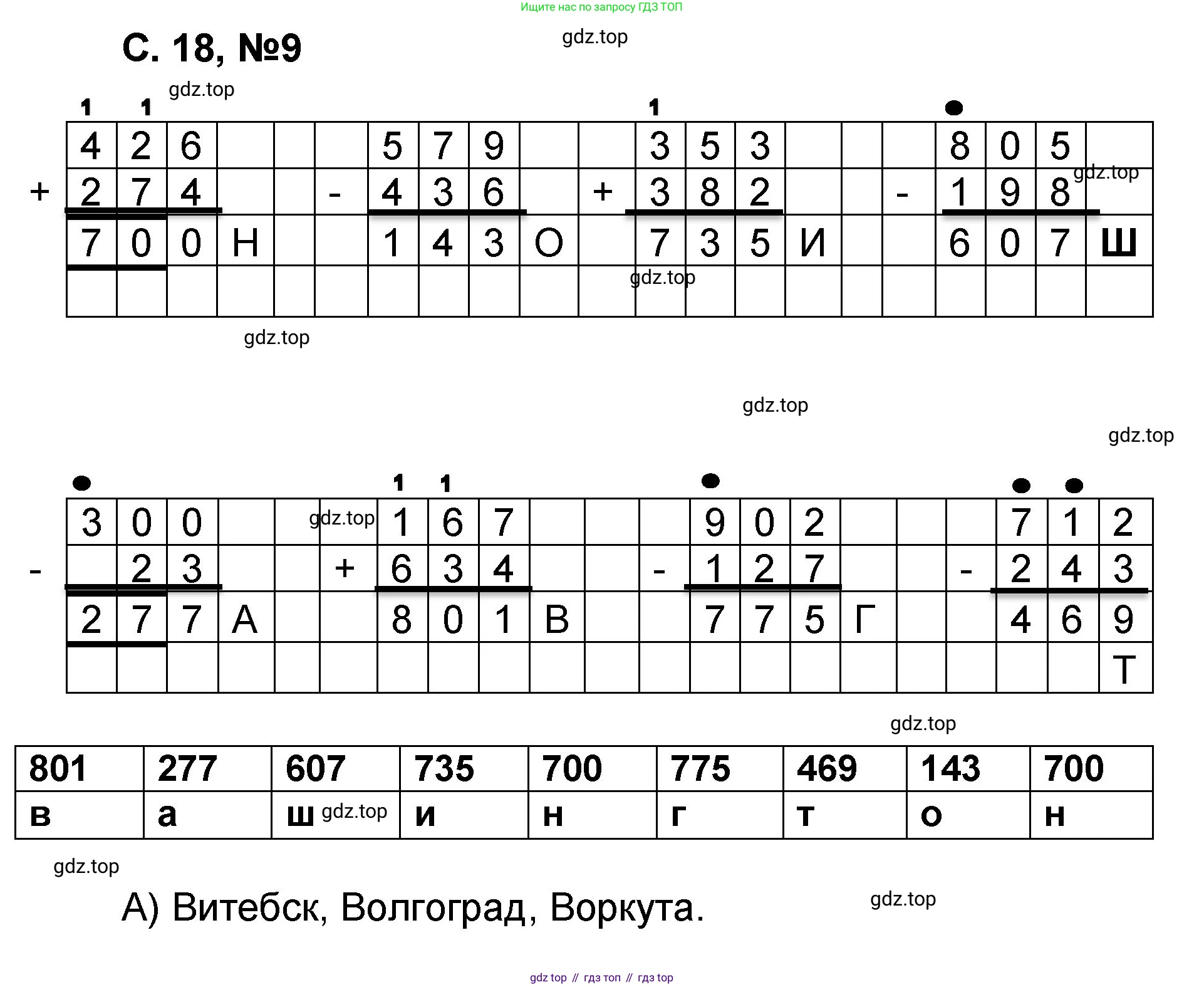 Математика, 2 класс учебное пособие - тетрадь, автор: Петерсон Людмила Георгиевна, издательство Просвещение, Москва, 2023, голубого цвета, Часть 2, страница 18, номер 9, Решение 2020-2022