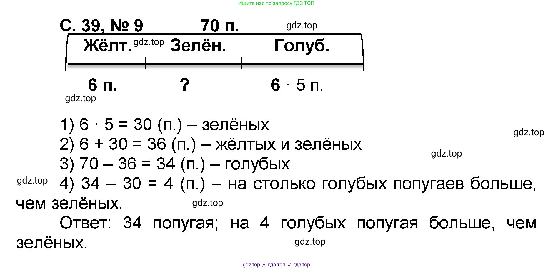 Математика, 2 класс учебное пособие - тетрадь, автор: Петерсон Людмила Георгиевна, издательство Просвещение, Москва, 2023, голубого цвета, Часть 3, страница 39, номер 9, Решение 2020-2022