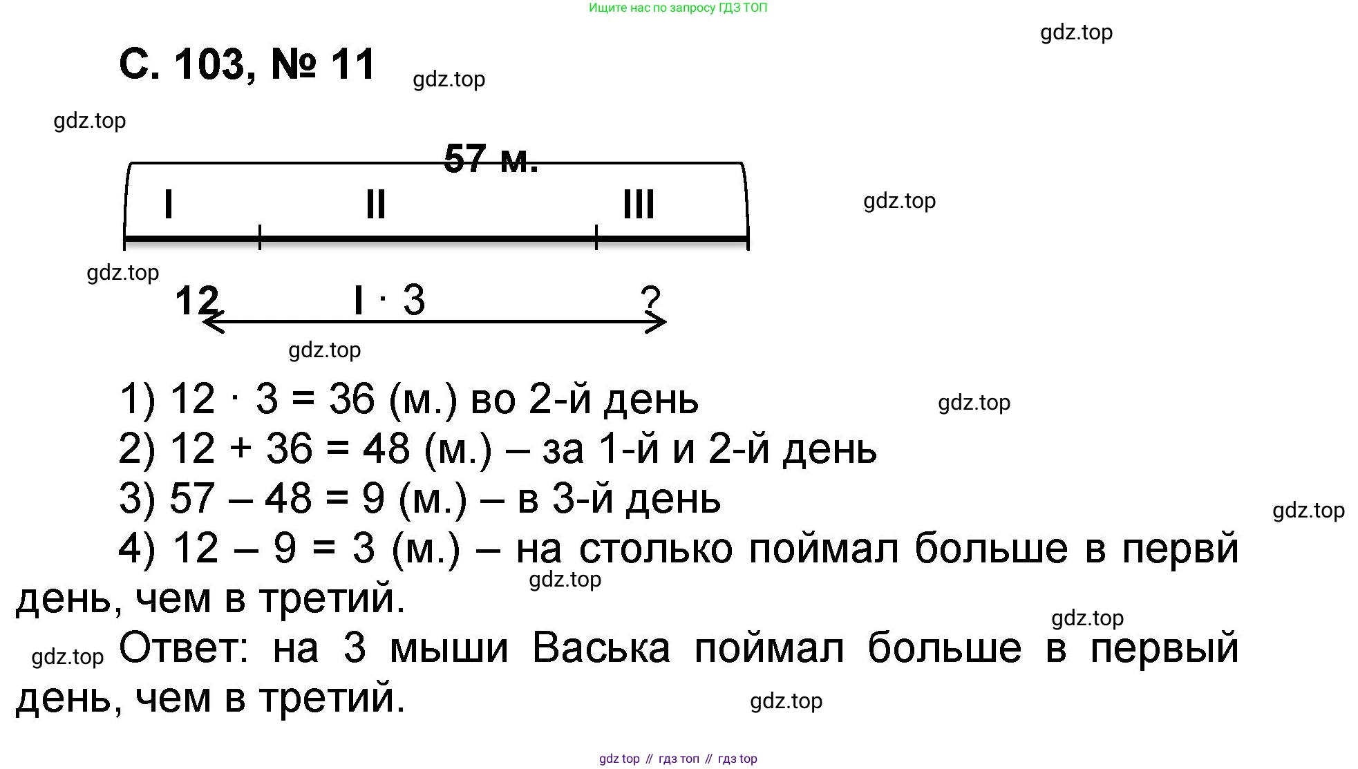 Математика, 2 класс учебное пособие - тетрадь, автор: Петерсон Людмила Георгиевна, издательство Просвещение, Москва, 2023, голубого цвета, Часть 3, страница 103, номер 11, Решение 2020-2022