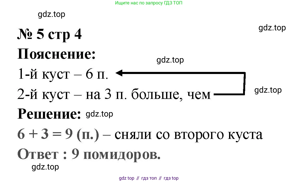 Математика, 2 класс Проверочные работы, автор: Волкова Светлана Ивановна, издательство Просвещение, Москва, 2023, белого цвета, страница 4, номер 5, Решение