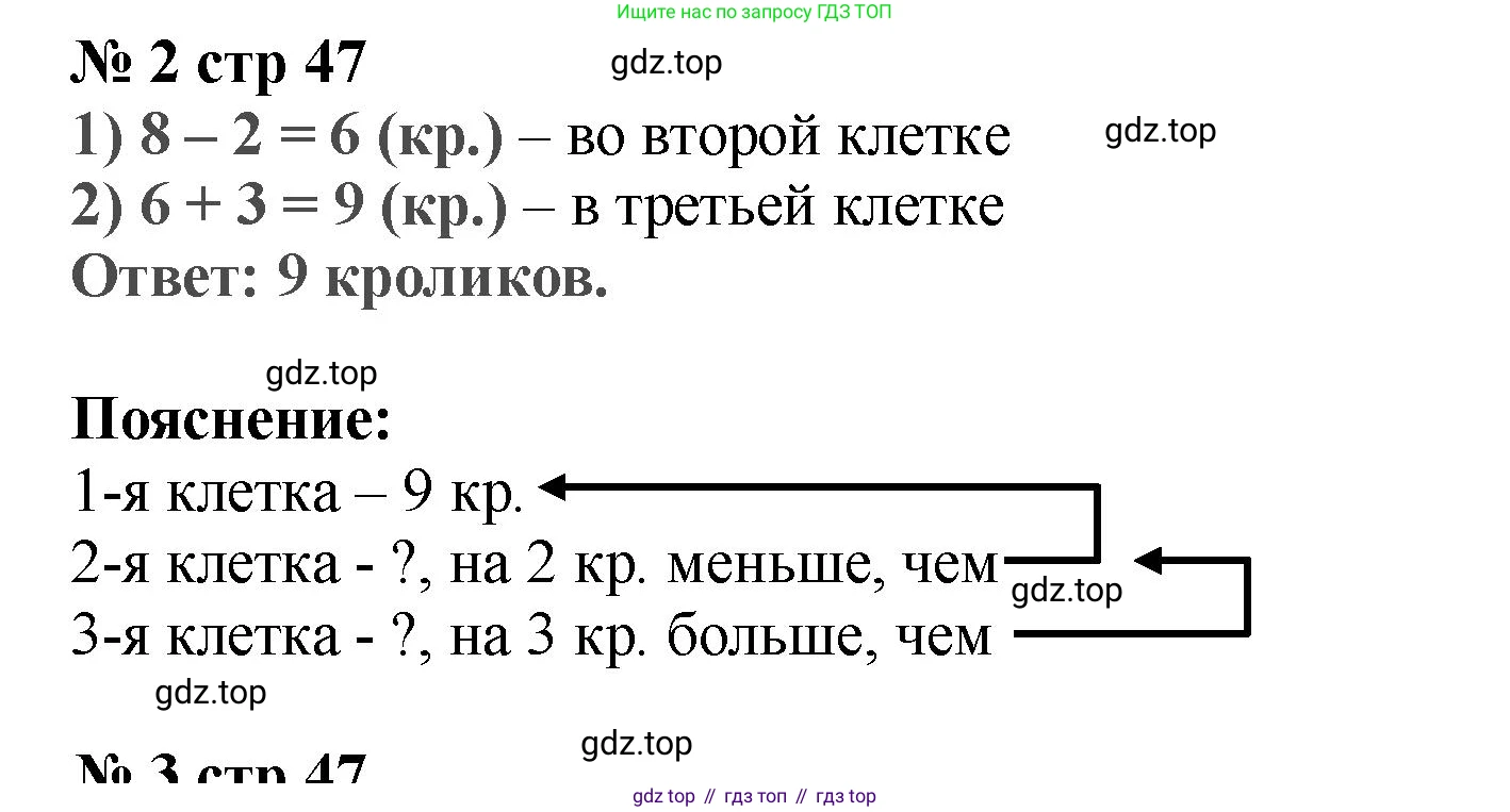 Математика, 2 класс Проверочные работы, автор: Волкова Светлана Ивановна, издательство Просвещение, Москва, 2023, белого цвета, страница 47, номер 2, Решение