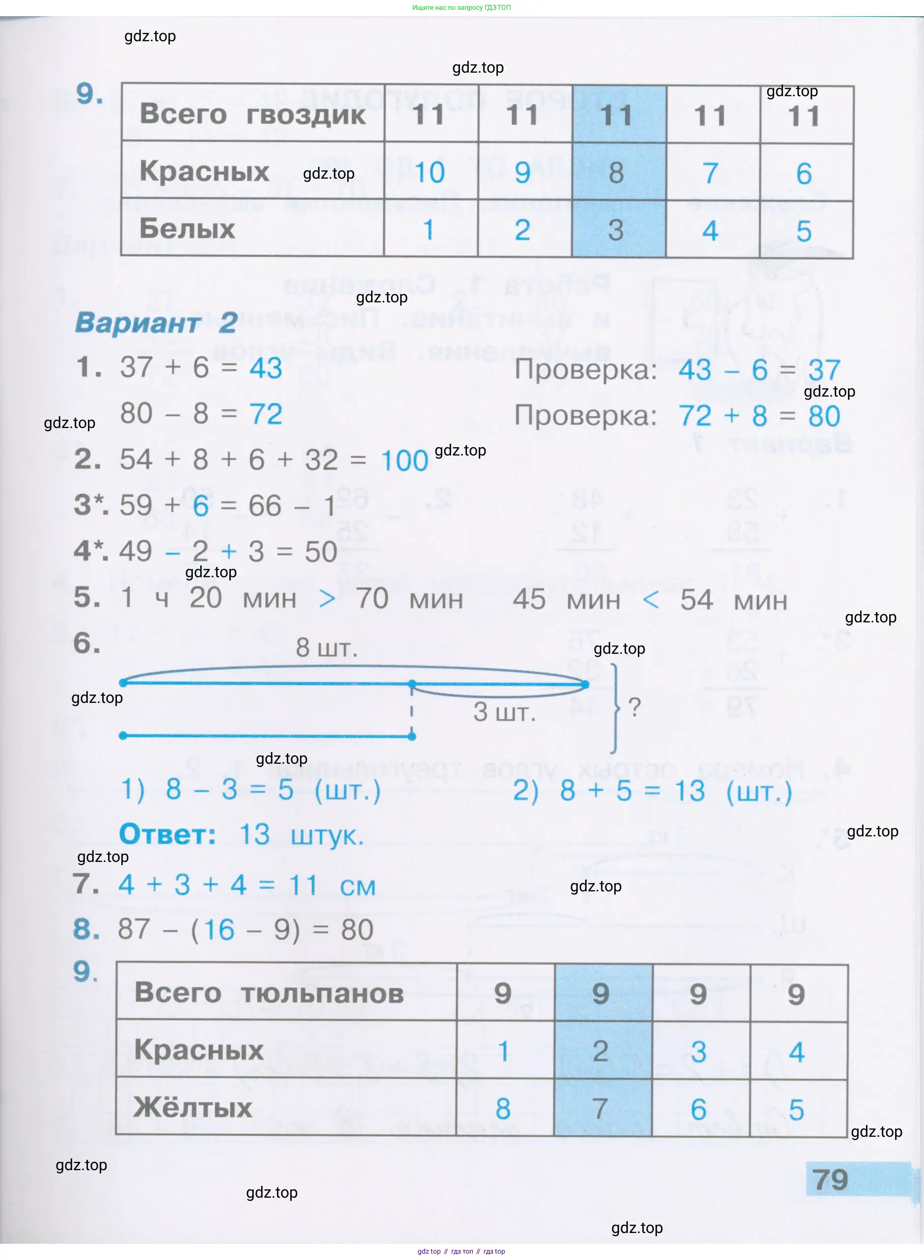 Математика, 2 класс Тетрадь учебных достижений, автор: Волкова Светлана Ивановна, издательство Просвещение, Москва, 2023, белого цвета, страница 79
