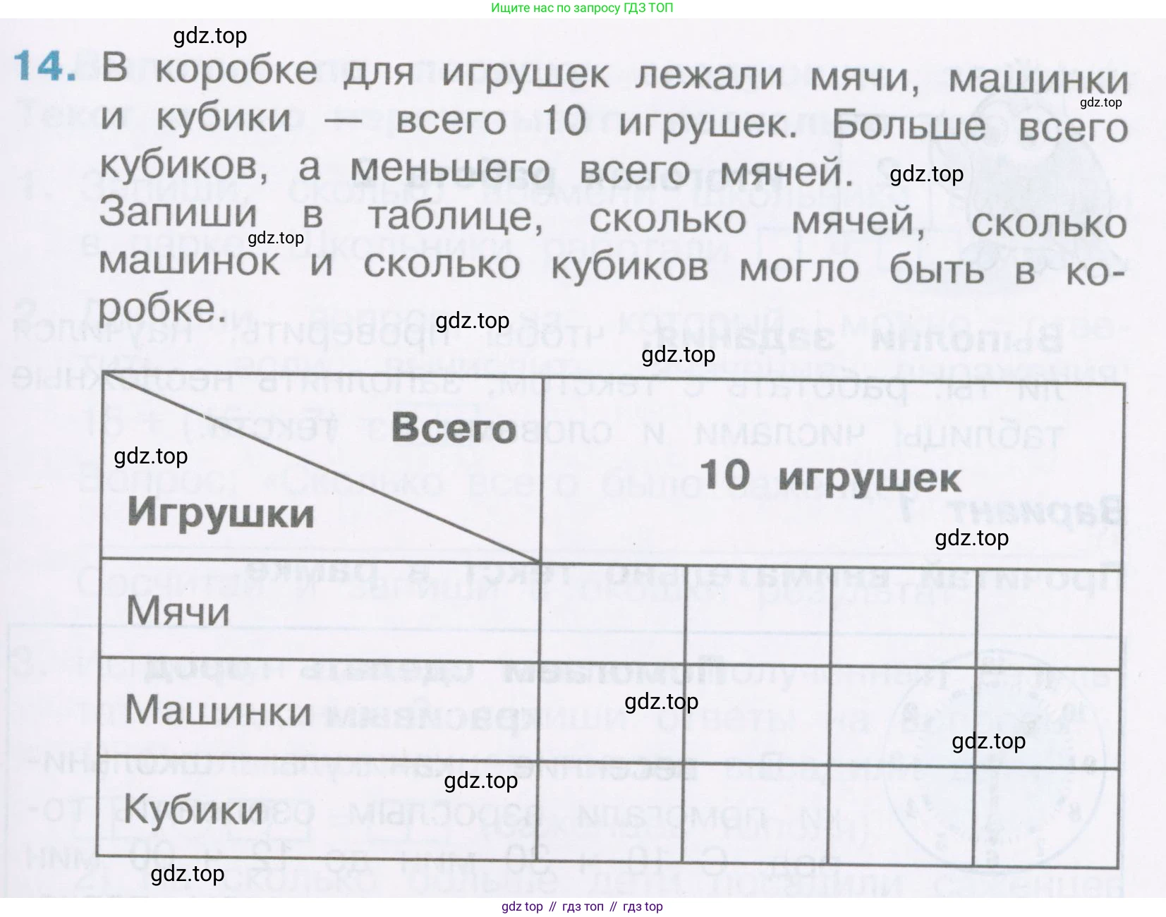 Математика, 2 класс Тетрадь учебных достижений, автор: Волкова Светлана Ивановна, издательство Просвещение, Москва, 2023, белого цвета, страница 61, номер 14, Условие