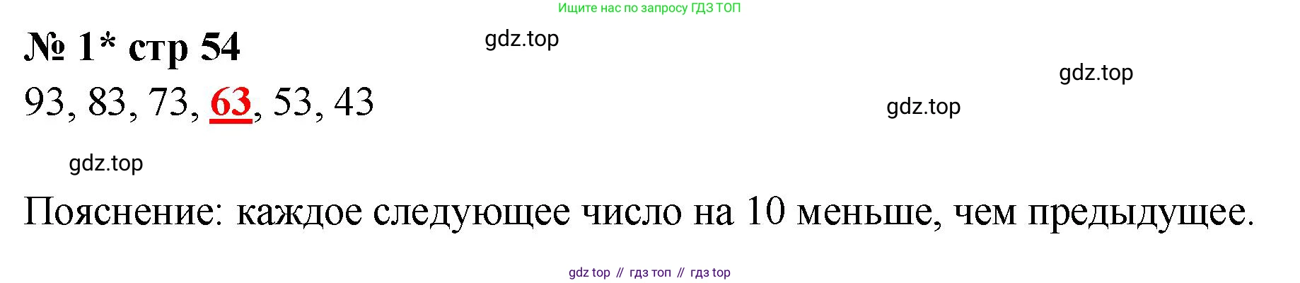 Математика, 2 класс Тетрадь учебных достижений, автор: Волкова Светлана Ивановна, издательство Просвещение, Москва, 2023, белого цвета, страница 54, номер 1, Решение