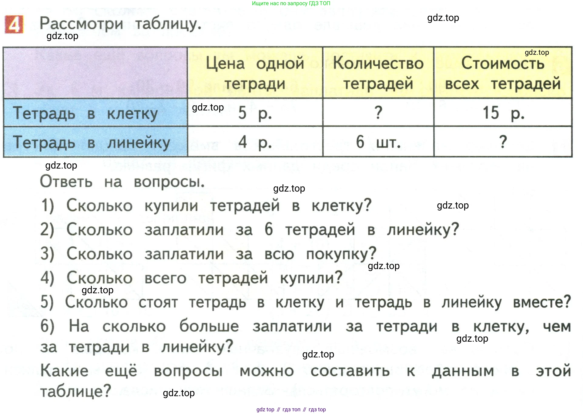 Математика, 3 класс Учебник, авторы: Дорофеев Георгий Владимирович, Миракова Татьяна Николаевна, Бука Татьяна Борисовна, издательство Просвещение, Москва, 2019 - 2023, белого цвета, Часть 1, страница 122, номер 4, Условие
