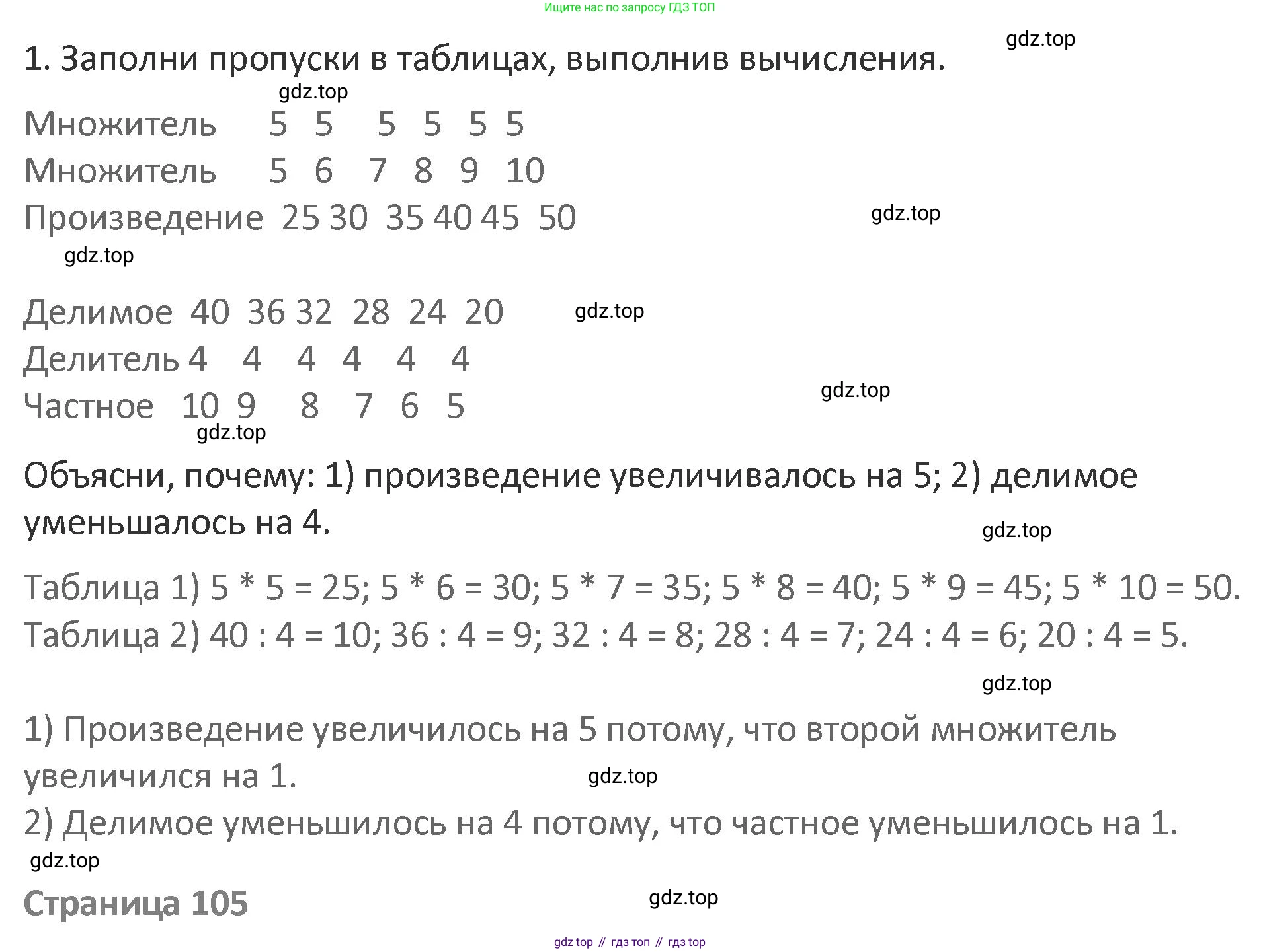 Математика, 3 класс Учебник, авторы: Дорофеев Георгий Владимирович, Миракова Татьяна Николаевна, Бука Татьяна Борисовна, издательство Просвещение, Москва, 2019 - 2023, белого цвета, Часть 1, страница 104, номер 1, Решение 2