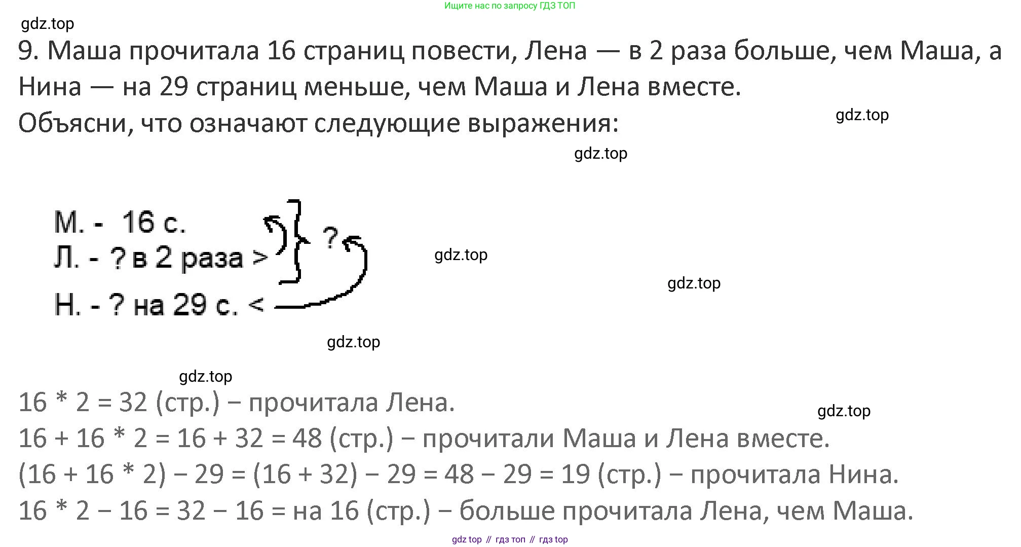 Математика, 3 класс Учебник, авторы: Дорофеев Георгий Владимирович, Миракова Татьяна Николаевна, Бука Татьяна Борисовна, издательство Просвещение, Москва, 2019 - 2023, белого цвета, Часть 2, страница 84, номер 9, Решение 2