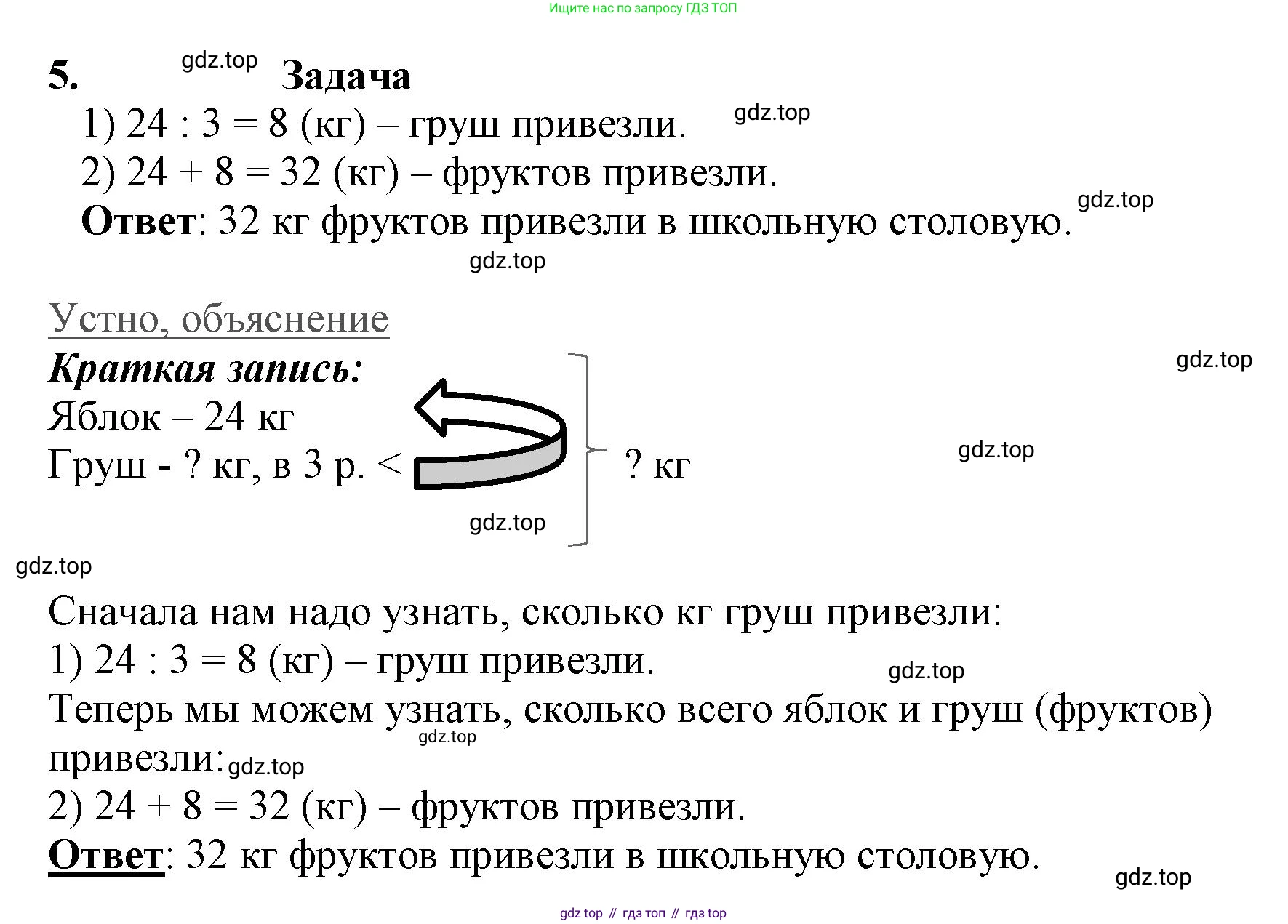 ГДЗ Математика, 3 класс Учебник, авторы: Моро Мария Игнатьевна, Бантова Мария Александровна, Бельтюкова Галина Васильевна, Волкова Светлана Ивановна, Степанова Светлана Вячеславовна, издательство Просвещение, Москва, 2023, белого цвета, Часть 1, страница 109, номер 5, Решение