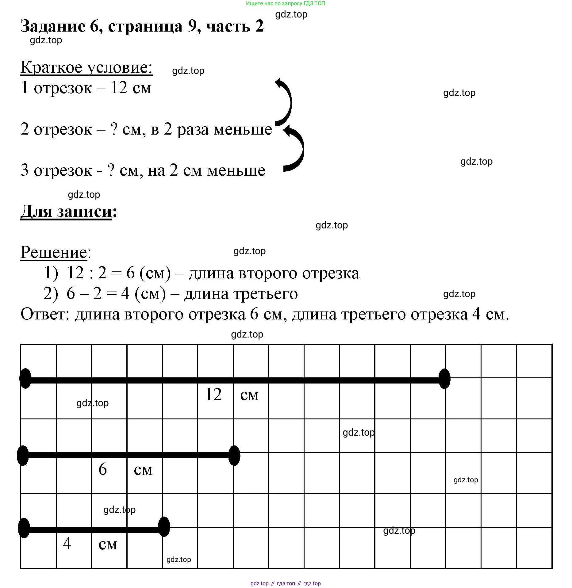 ГДЗ Математика, 3 класс Учебник, авторы: Моро Мария Игнатьевна, Бантова Мария Александровна, Бельтюкова Галина Васильевна, Волкова Светлана Ивановна, Степанова Светлана Вячеславовна, издательство Просвещение, Москва, 2023, белого цвета, Часть 2, страница 9, номер 6, Решение