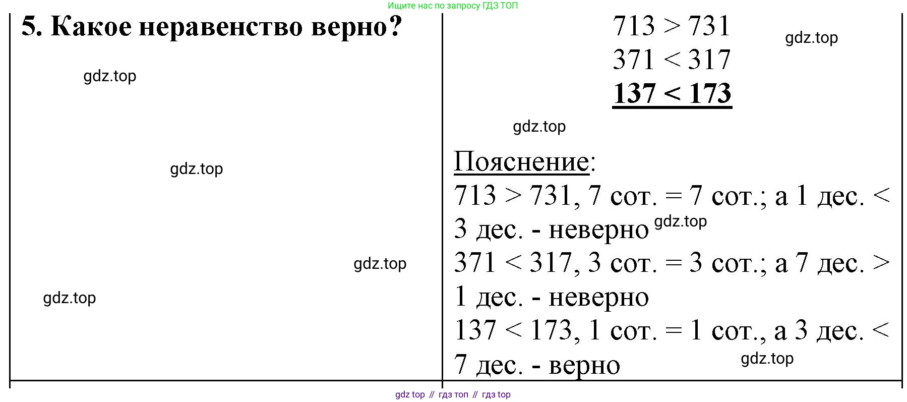 ГДЗ Математика, 3 класс Учебник, авторы: Моро Мария Игнатьевна, Бантова Мария Александровна, Бельтюкова Галина Васильевна, Волкова Светлана Ивановна, Степанова Светлана Вячеславовна, издательство Просвещение, Москва, 2023, белого цвета, Часть 2, страница 62, номер 5, Решение