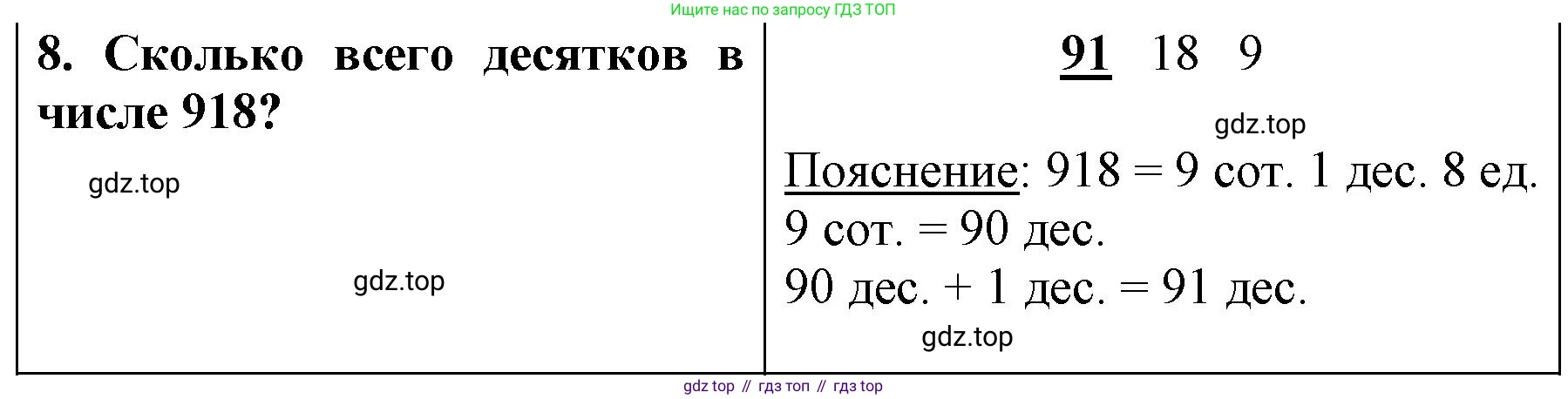 ГДЗ Математика, 3 класс Учебник, авторы: Моро Мария Игнатьевна, Бантова Мария Александровна, Бельтюкова Галина Васильевна, Волкова Светлана Ивановна, Степанова Светлана Вячеславовна, издательство Просвещение, Москва, 2023, белого цвета, Часть 2, страница 63, номер 8, Решение