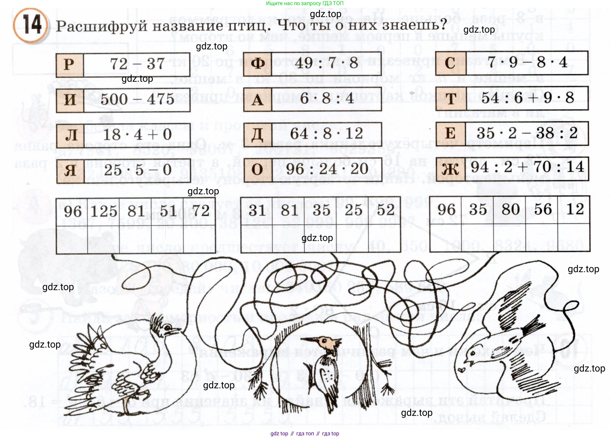 Математика, 3 класс учебное пособие - тетрадь, автор: Петерсон Людмила Георгиевна, издательство Просвещение, Москва, 2024, зелёного цвета, Часть 1, страница 64, номер 14, Условие 2024