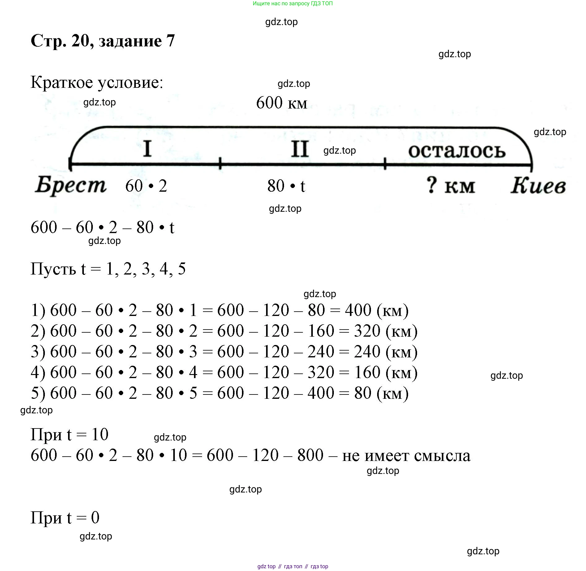 Математика, 3 класс учебное пособие - тетрадь, автор: Петерсон Людмила Георгиевна, издательство Просвещение, Москва, 2024, зелёного цвета, Часть 3, страница 20, номер 7, Решение 2020-2022
