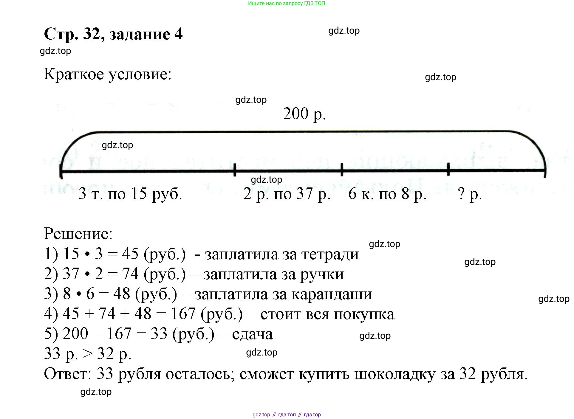 Математика, 3 класс учебное пособие - тетрадь, автор: Петерсон Людмила Георгиевна, издательство Просвещение, Москва, 2024, зелёного цвета, Часть 3, страница 32, номер 4, Решение 2020-2022
